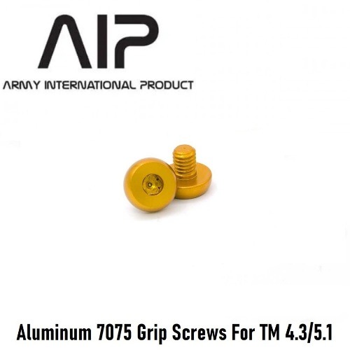 AIP 7075 Aluminum Grip Screws For TM 4.3/5.1 - Gold